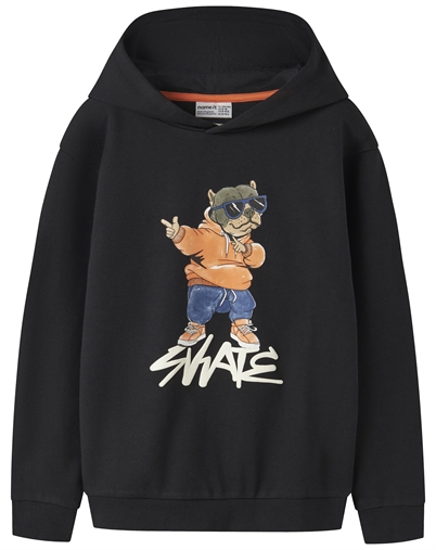 Name It - NKMNavi Sweat Hoodie - Black
